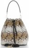 Kožené kabelka shopper bag Vittoria Gotti zrzavá V8224-1